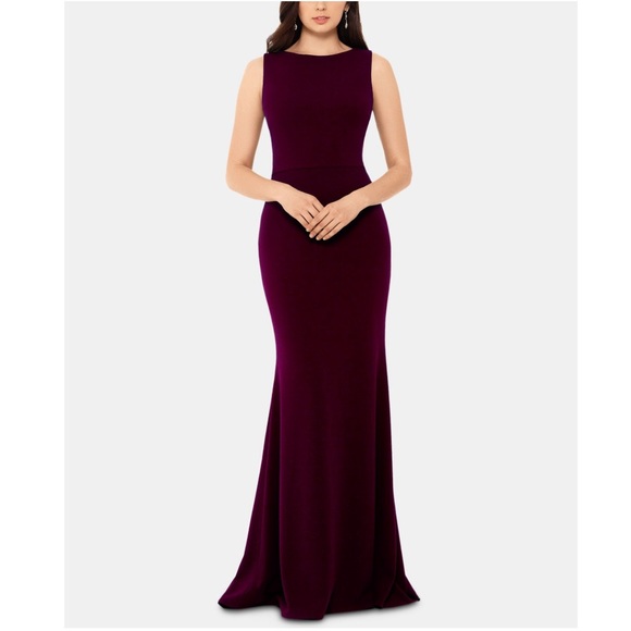 Betsy & Adam Dresses & Skirts - NWT Betsy & Adam Burgundy Sleeveless Mermaid Gown Dress 2